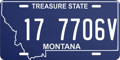 MT license plate 177706V