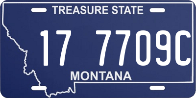 MT license plate 177709C