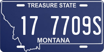 MT license plate 177709S