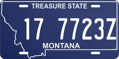 MT license plate 177723Z