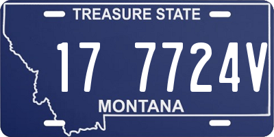 MT license plate 177724V