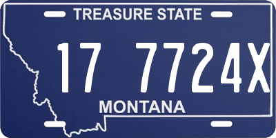 MT license plate 177724X
