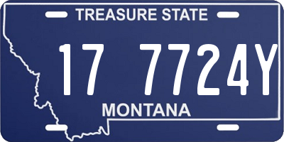 MT license plate 177724Y