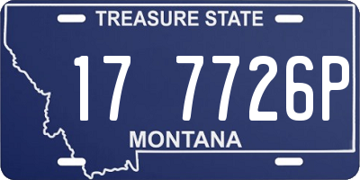MT license plate 177726P