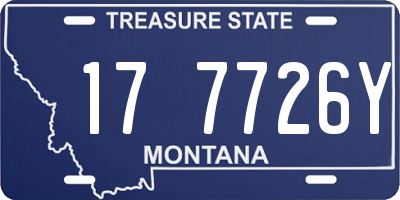 MT license plate 177726Y