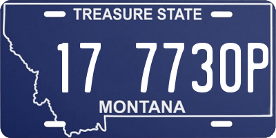 MT license plate 177730P