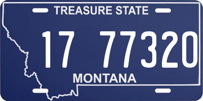 MT license plate 177732O