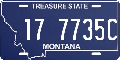 MT license plate 177735C