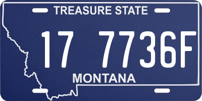 MT license plate 177736F