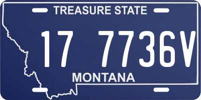 MT license plate 177736V