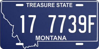 MT license plate 177739F