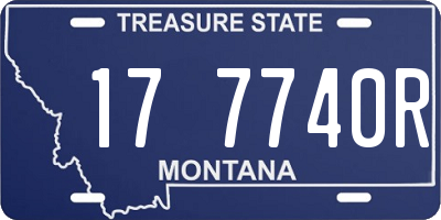 MT license plate 177740R