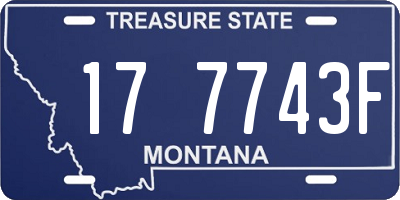 MT license plate 177743F