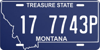 MT license plate 177743P