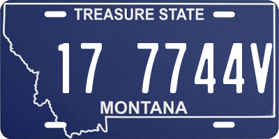 MT license plate 177744V