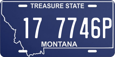 MT license plate 177746P
