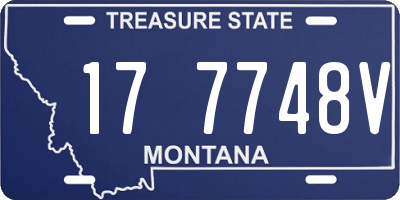 MT license plate 177748V