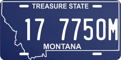 MT license plate 177750M