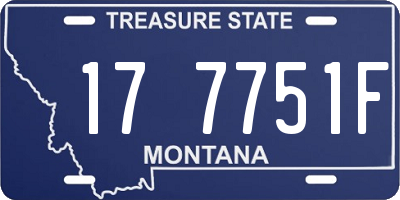 MT license plate 177751F