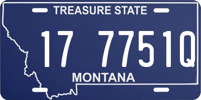 MT license plate 177751Q