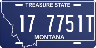 MT license plate 177751T