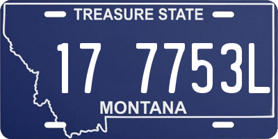 MT license plate 177753L