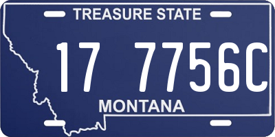 MT license plate 177756C