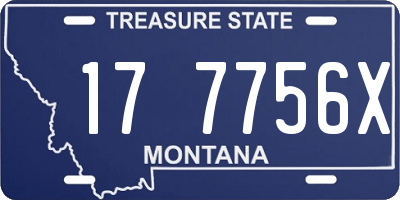 MT license plate 177756X