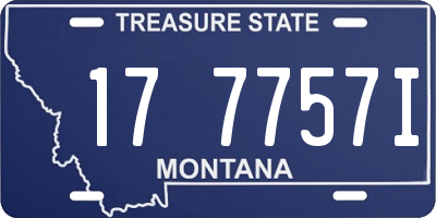 MT license plate 177757I