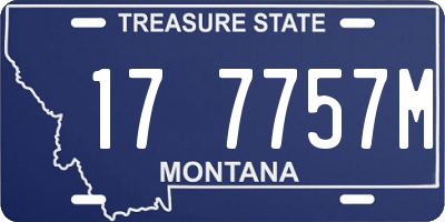 MT license plate 177757M