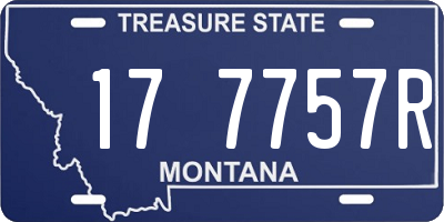 MT license plate 177757R