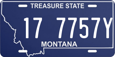 MT license plate 177757Y