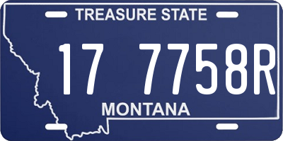 MT license plate 177758R