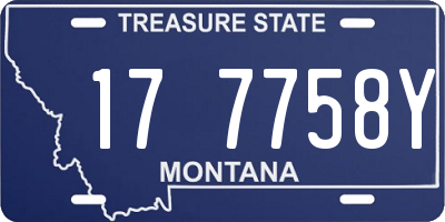 MT license plate 177758Y