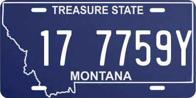 MT license plate 177759Y