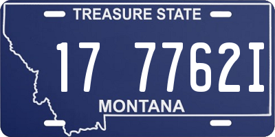 MT license plate 177762I