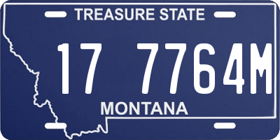 MT license plate 177764M