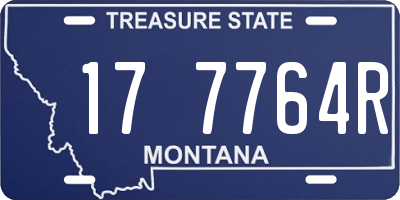 MT license plate 177764R