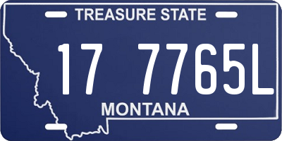 MT license plate 177765L