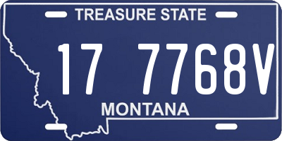 MT license plate 177768V