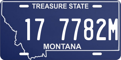 MT license plate 177782M