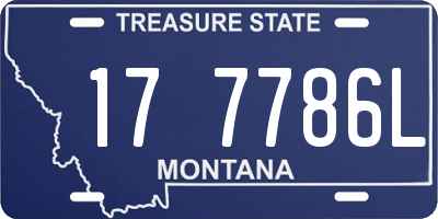 MT license plate 177786L