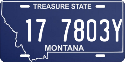 MT license plate 177803Y