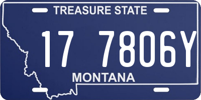 MT license plate 177806Y
