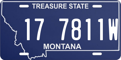 MT license plate 177811W