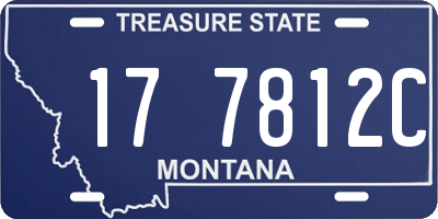 MT license plate 177812C