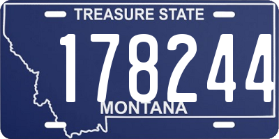 MT license plate 178244