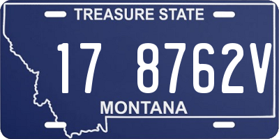 MT license plate 178762V