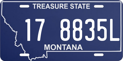 MT license plate 178835L