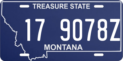 MT license plate 179078Z